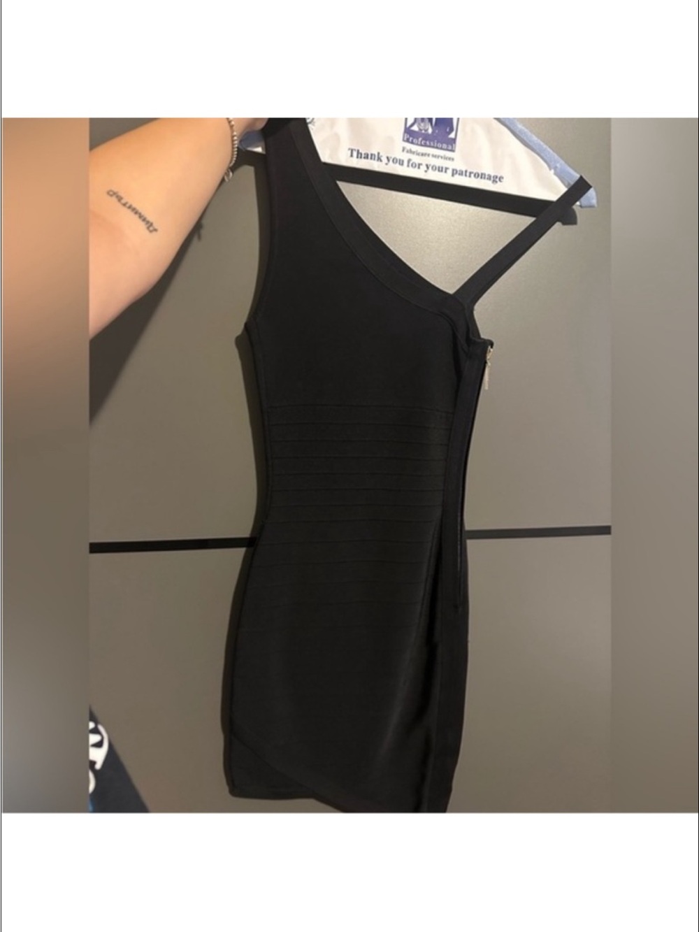 Marciano Bandage black One-Shoulder Bodycon Dress